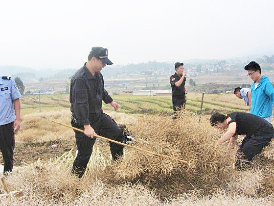 警民携手齐上阵 田间地头警民情  1.jpg